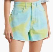 NWT WE WORE WHAT Flare Bell Shorts  Tie Dye