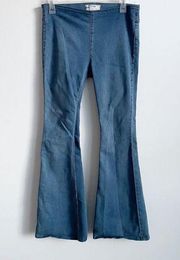 Free People  Size 28 Penny Pull On Flare Bell Bottom Jeans Pants *hemmed