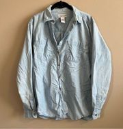 Vintage Cabin Creek Women’s Light Wash Denim Shirt Large