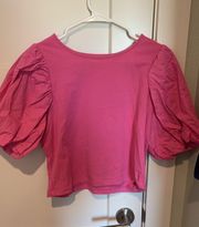 Pink Ruffle  Shirt