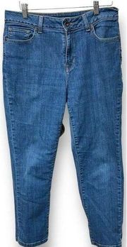 L.L.Bean Women's Classic Fit Jeans Blue Stretch Cotton Blend Size 8