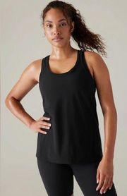 Women’s Black Racerback Loose Scoop Workout Tank Size Large