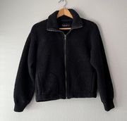 Abercrombie & Fitch Abercrombie Black Sherpa Jacket