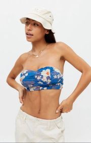 Urban Outfitters brand new outfitter hawaiian floral tube top strapless small