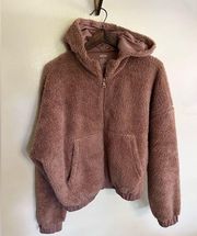 Girlfriend Collective Recycled Fleece Bomber Sherpa Full-Zip Jacket