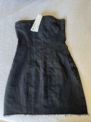 Black Denim Mini Dress