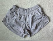 Lululemon White Hotty Hot Shorts 2.5”