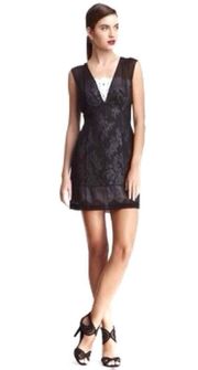 Robert rodriquez Black Dress With White Lace