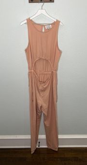 x Juicy Couture Pink Sleeveless Cutout Jumpsuit