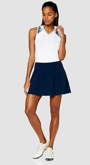 Under Armour Women Small UA Links Skort Academy Blue Tennis Golf Pockets Preppy