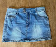 Denim Mini Skirt