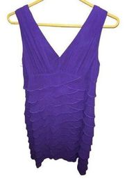 Jones New York purple bodycon tank dress women’s size 10