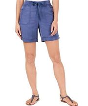 NWT Style & Co Mid-Rise Shorts Size 12 Global Retreat New uniform Blue