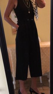 Rachel Zoe Black Cropped Jumpsuit 8