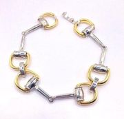 NWT Mixed metal geometric bracelet