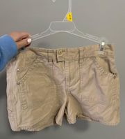 Khaki Jean Shorts