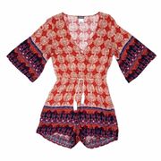 Earthbound Trading Co red romper size small