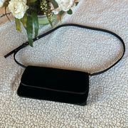 NWT J. Crew Velvet Clutch Bag with Removable Shoulder Strap