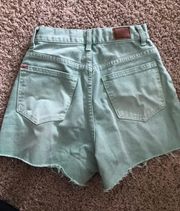 Urban Outfitters BDG A-line Mint Shorts Size 24