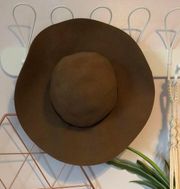 Brown Fall Floppy Hat 