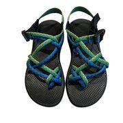 Chaco ZX2 Yampa Blue Green River Sport Hiking Outdoor Sandals Womens Size 8