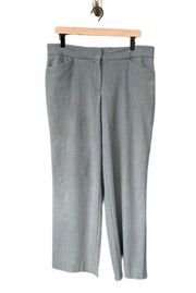 Grey Wide Leg Trouser Pant Size 14 Career Office Academic
