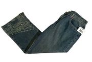 Guess Capri’s Denim Jean Boho Sz 31 NWT