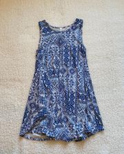 Boutique Sleeveless Blue Sundress