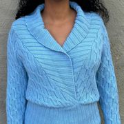 Bebe Light Blue Knit Sweater