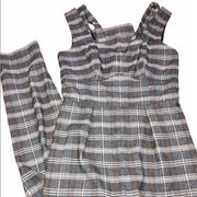 Sugar + Lips size small adorable plaid pants romper