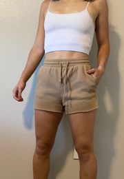 Brown High Waisted Shorts 