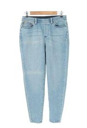 DG2 by Diane Gilman Stretch Light Wash Skinny Pull On Jeans PM Petite M