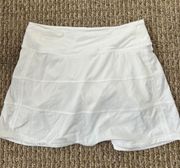 White Lulu Lemon Skirt 