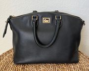 Black Leather Satchel