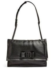 Salvatore Ferragamo Viva Shoulder Bag Black Leather Women’s