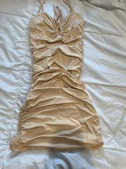 Tiger Mist Nude Mini Dress