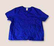 SB V-Neck Scrub Top Electric Blue 3X Unisex