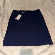 Philosophy Di Alberta Ferretti Navy Blue Cady Pencil Skirt