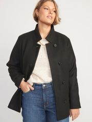 NWT Soft-Brushed Button-Front Car Coat