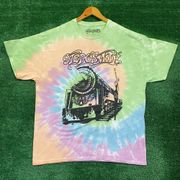 Train Rock Band Poster Tie Dye Tee XL