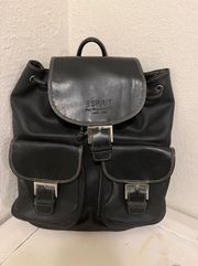 Vintage Faux Leather Backpack