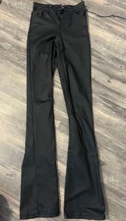 Leather Flare Pants