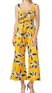 Alexis Brusa Yellow and Navy Floral Jumpsuit