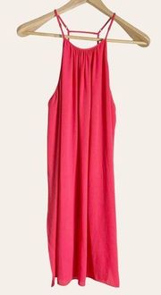 Elizabeth and James Adley Coral Red Strappy Sheath Dress Size L