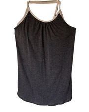 Underwood Sleeveless Striped Double Layer Tank Top SMALL