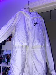 Nike White Windbreaker