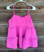 Pink Ruffle Top