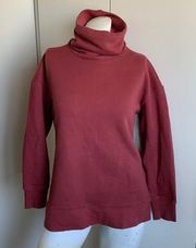 Wine colored Athleta XS oversized sweatshirt