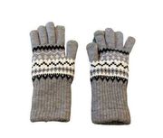 Women's Winter Gloves Gray and Black