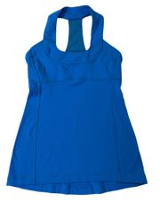 Athletica Scoop Neck T Back Tank Top Blue Size 6